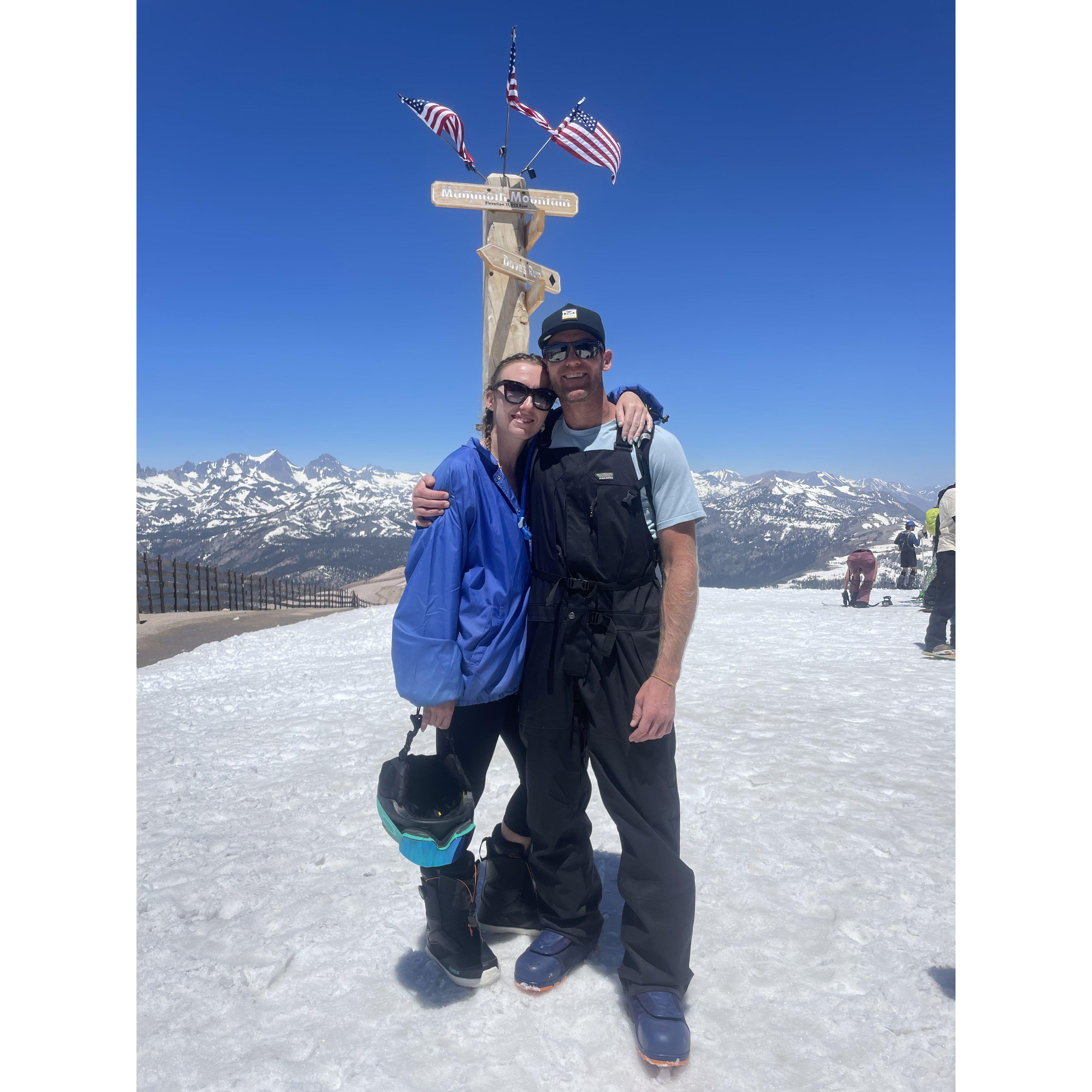 Top of Mammoth Mountain, 4th of July 2023