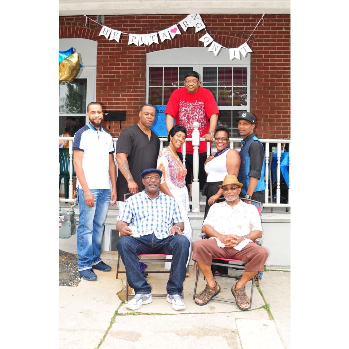 Some of the family at our I do BBQ