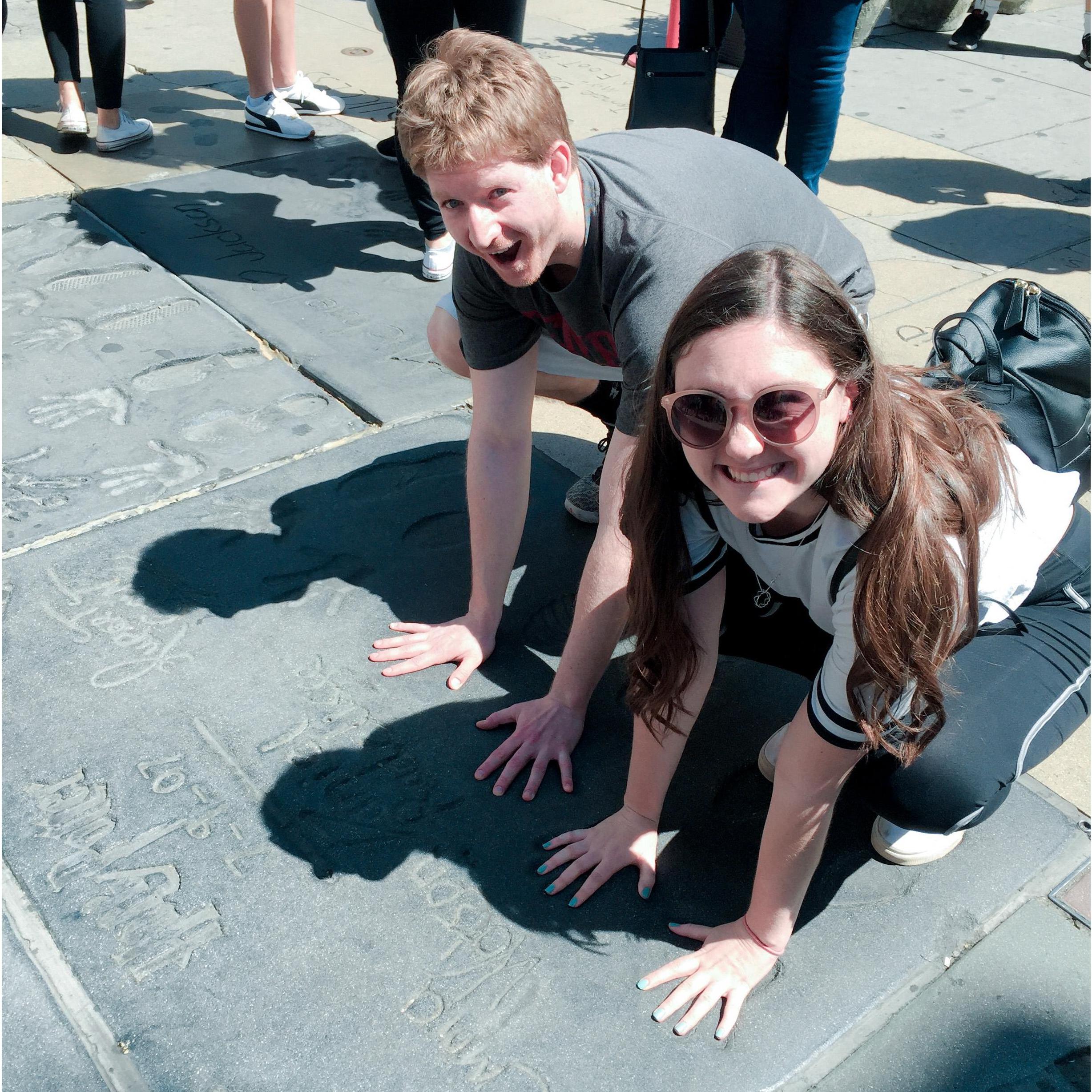 Harry Potter cast handprints!