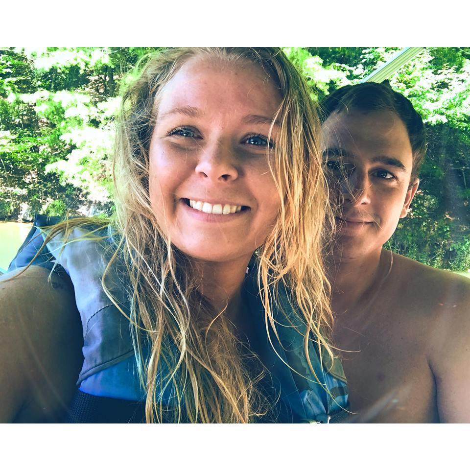 At the lake with Alex's family!