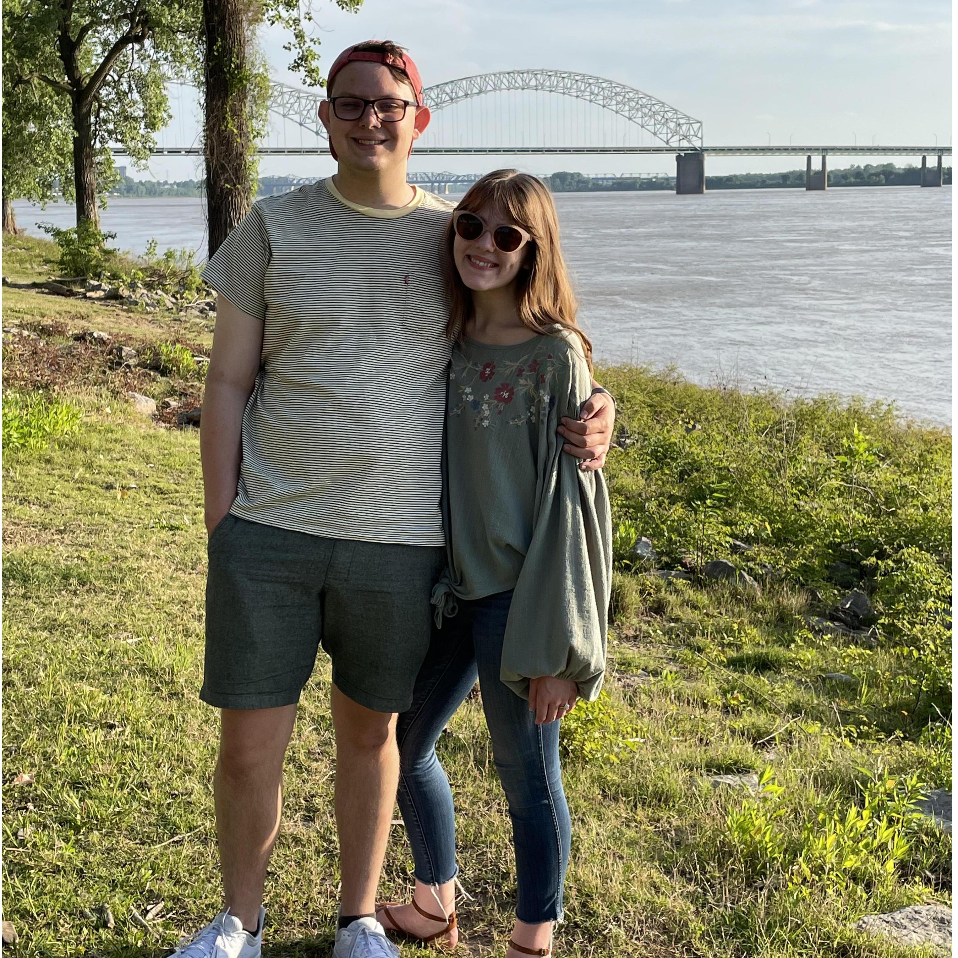 Graduation weekend at Harbor Town before Nate left Memphis.