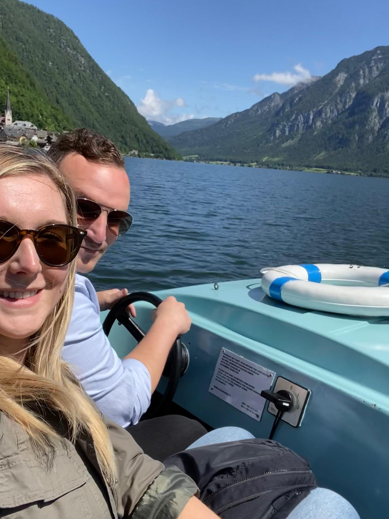 Halstatt boat rental. May 2022.