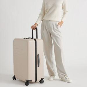 Large Check-In Suitcase in Tan