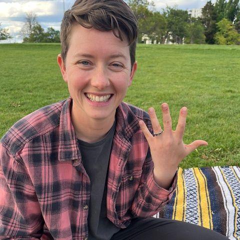 Erin proposes in Cheesman Park!