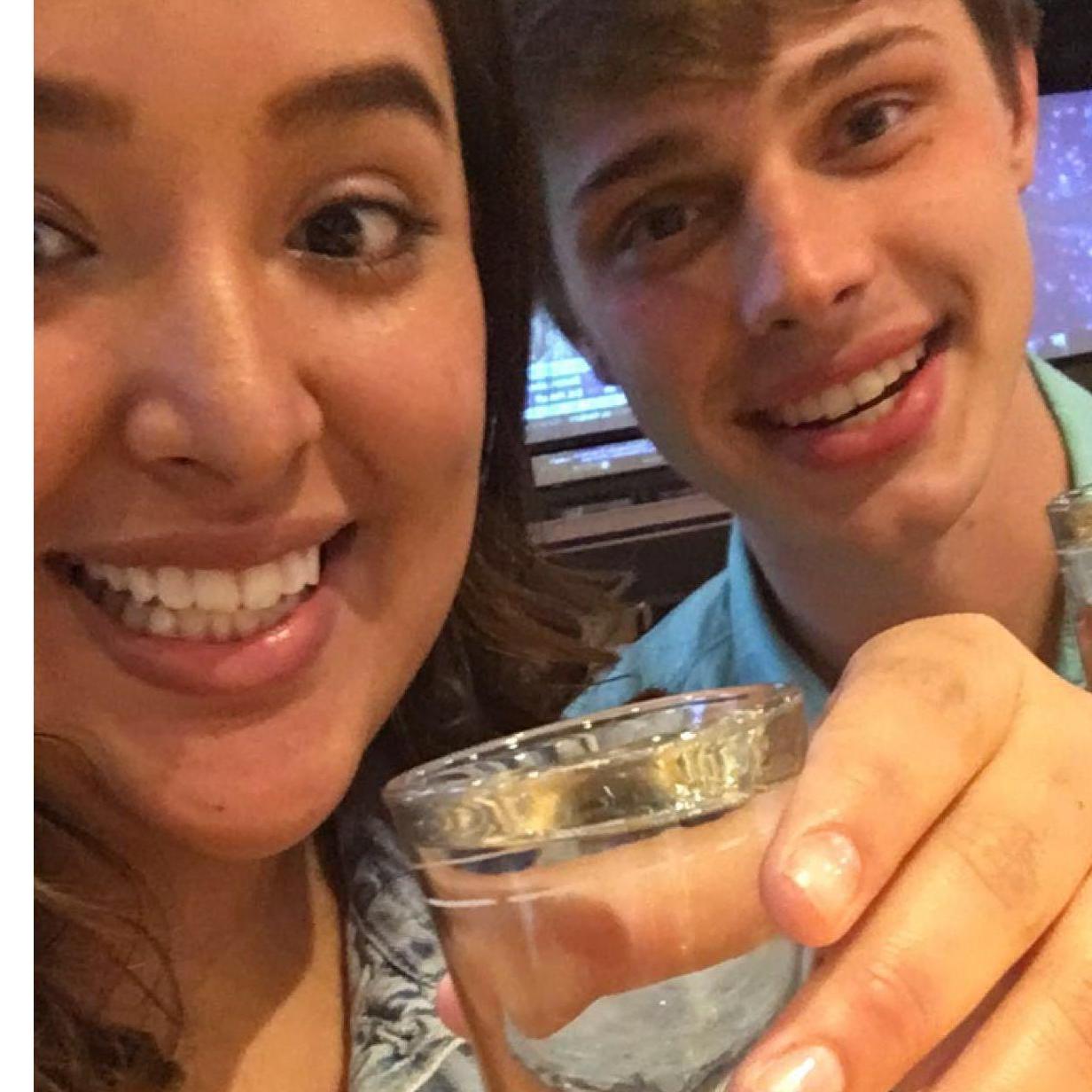 My 21st birthday, night out on the town.