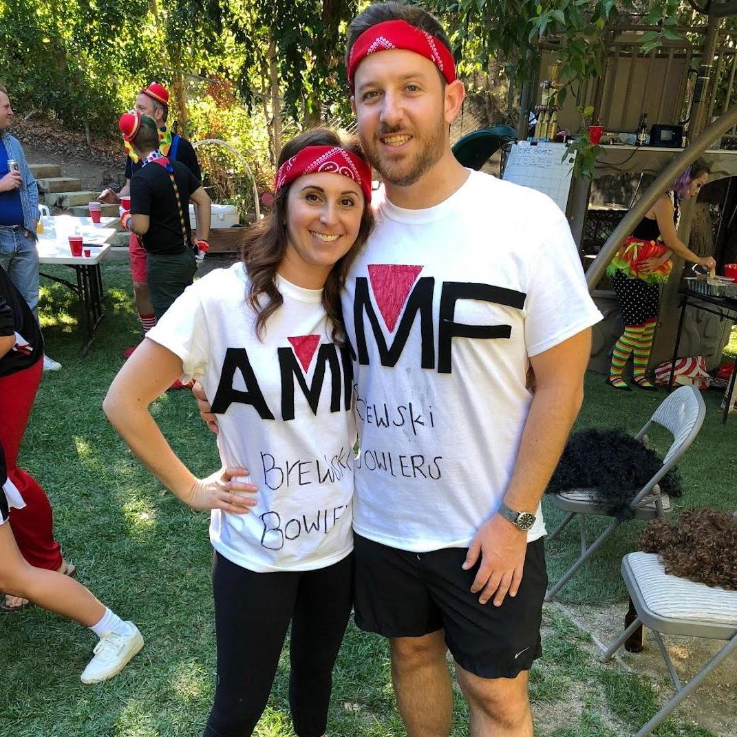 Our team name was Brewski Bowlers during one of our annual Beer Olympics...we lost...