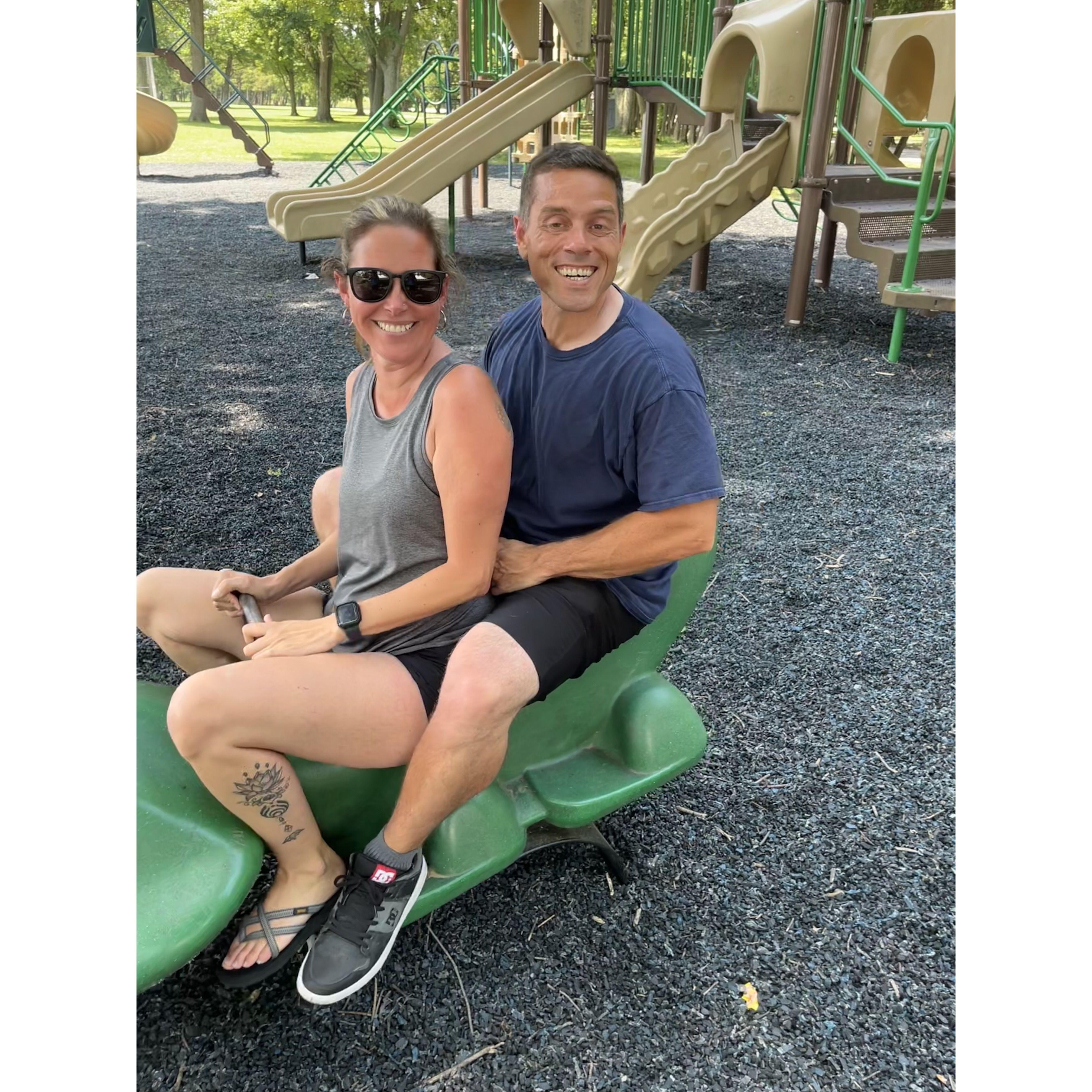 Playground fun with the kids...or are we the kids?
St. Albans, VT