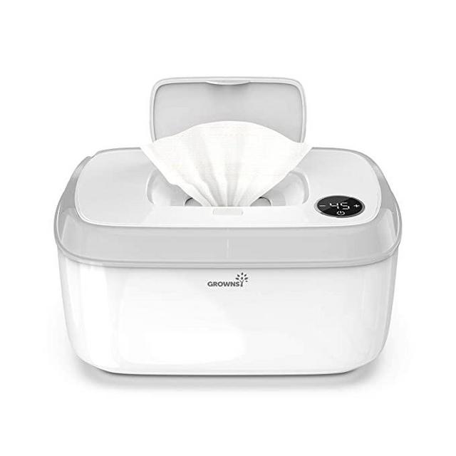 Wipe Warmer, Baby Diaper Wipes Dispenser Holder BPA-Free with Precise Temperature Control, Evenly and Quickly Top Heating, Large Capacity, Silent for Baby, Perfect Warmth