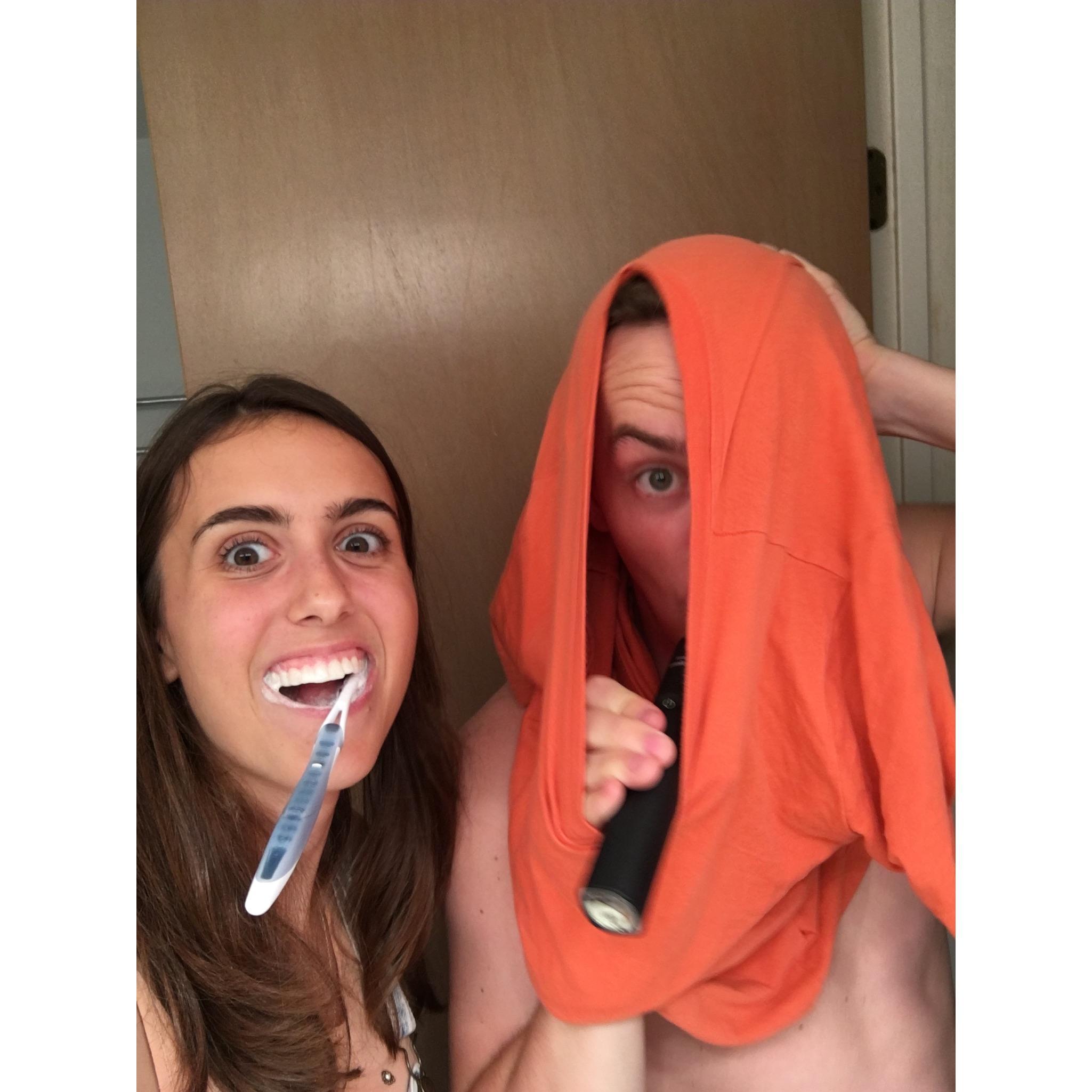 Brushin' the teef in Bethany