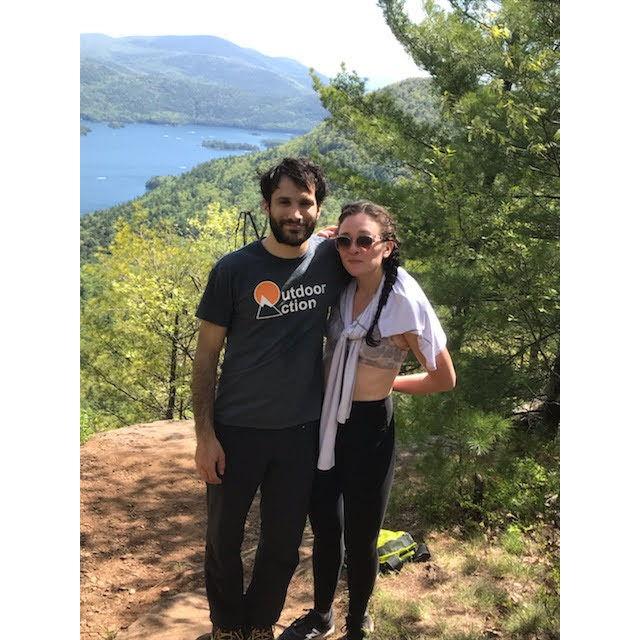 Hikes everywhere we could find them!!! This is Jordan's first time up Buck Mountain on Lake George