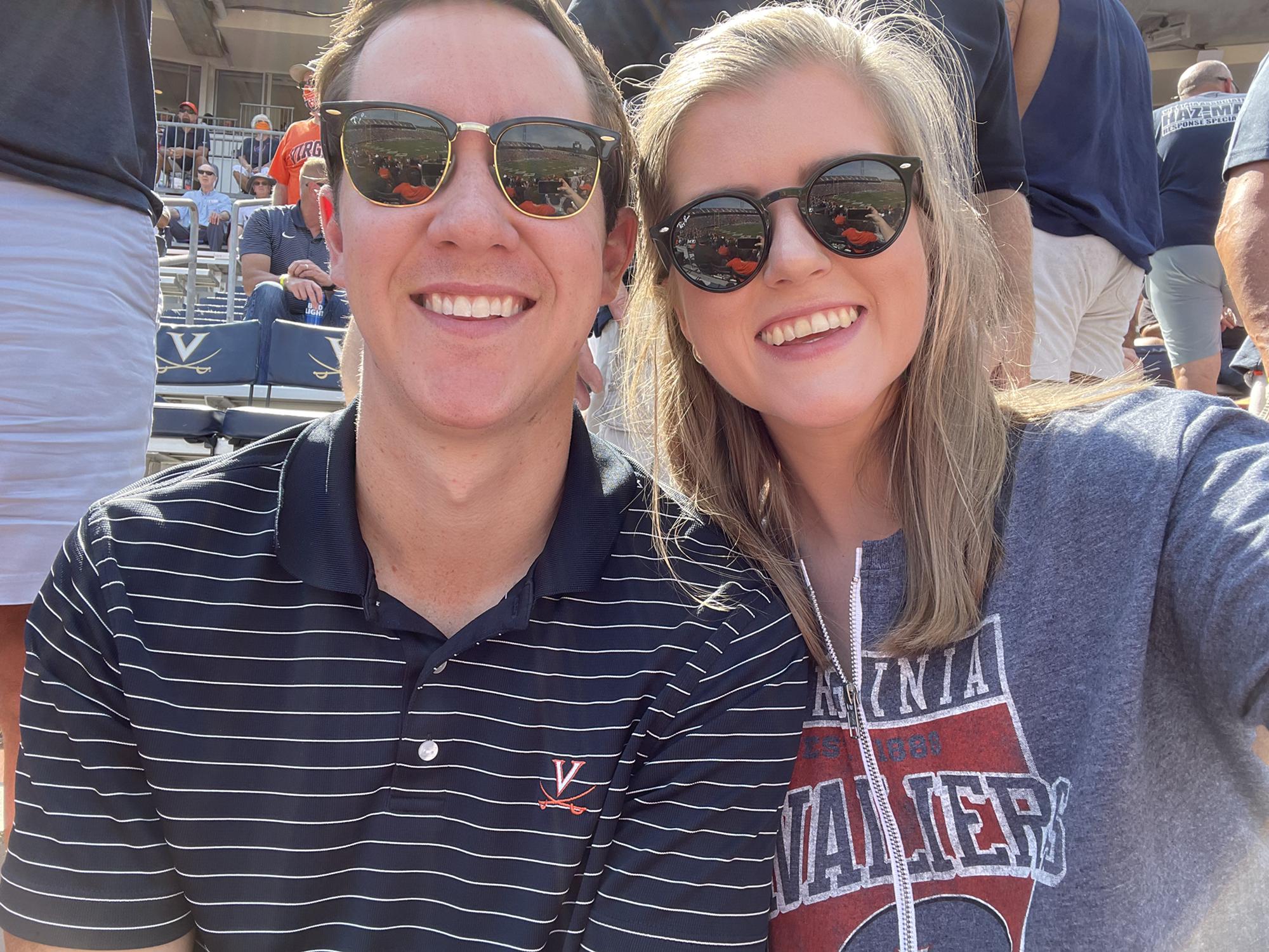 Jessie’s first UVA game with the Rudisill family!