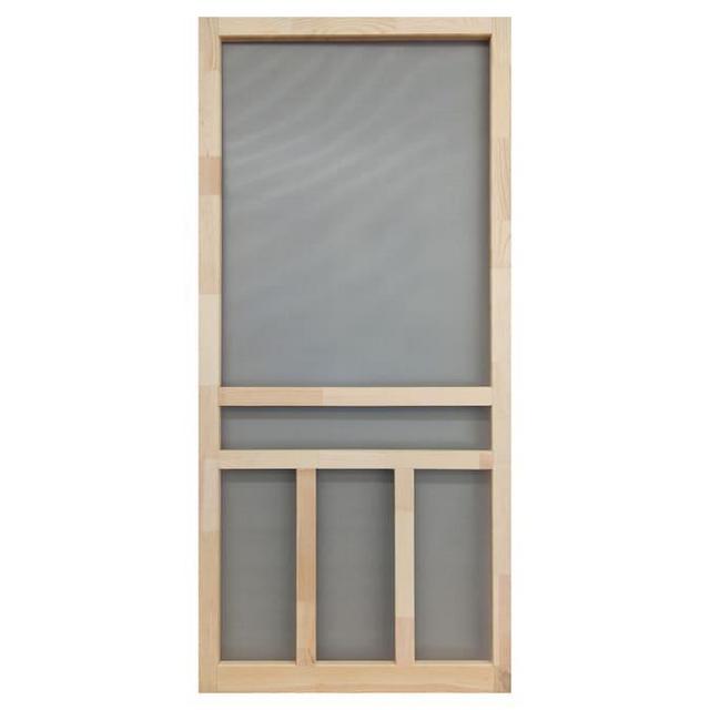 Screen Tight Finger Joint Wood Wood Frame Hinged Cross Bar Screen Door