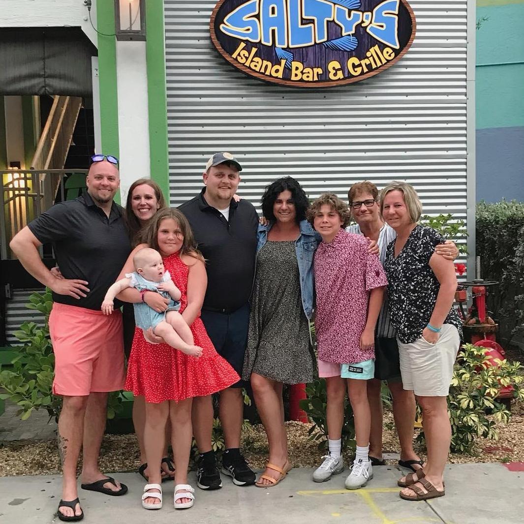 Our first family trip to Florida! I think this was the first time Greg and Ashley said I love you to Joe. He helped carry a big cooler of Charlees milk through the airport! Such a gentleman!