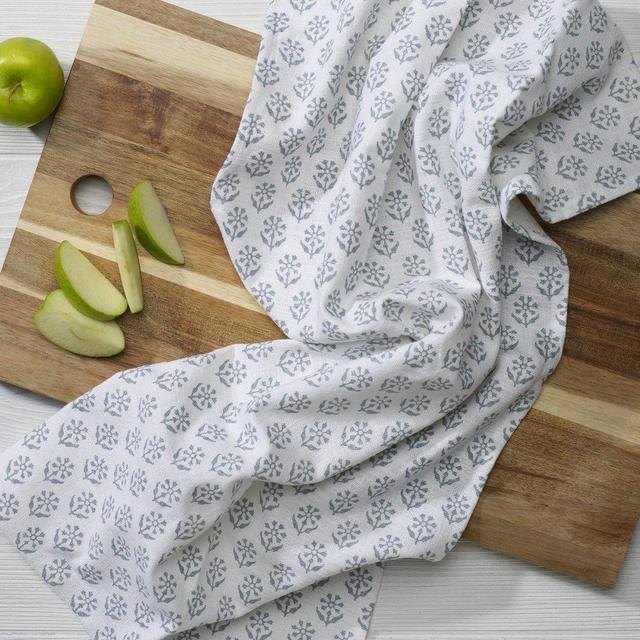 Kitchen Towel in Tern Gray Sequoia print - set of 2