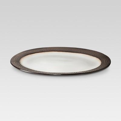 Barnet Bronze Oval Serving Platter - 15" - Threshold™