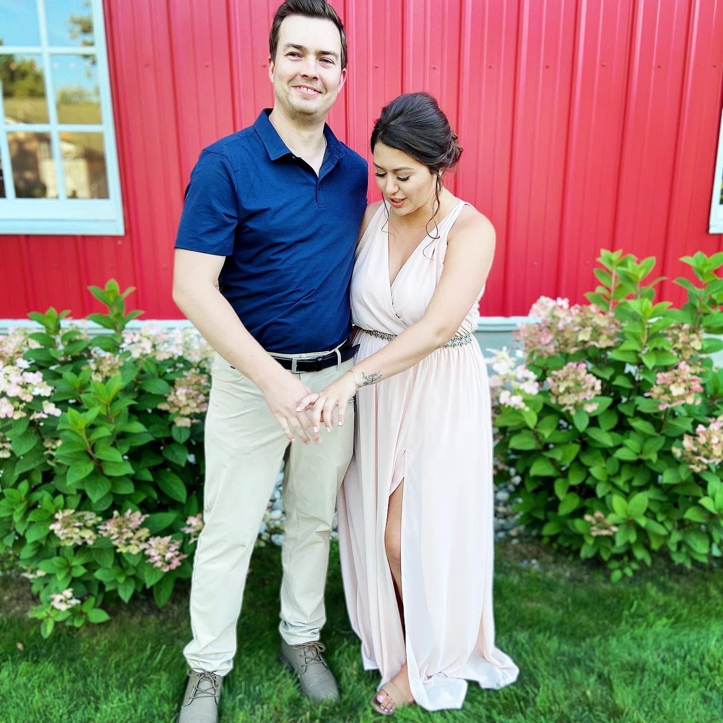 At Emily & Travis's wedding, 2020