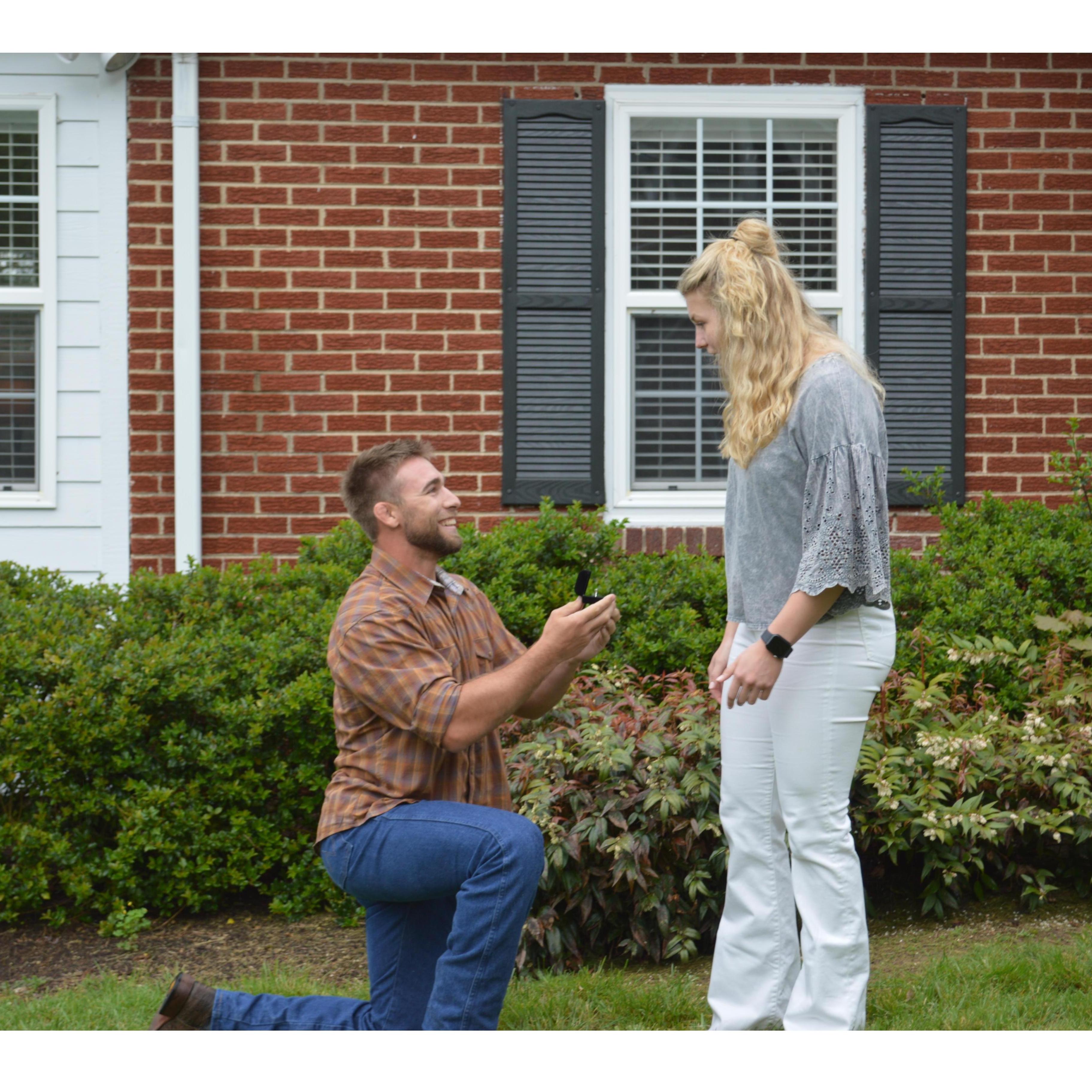 When Taylor popped the question!