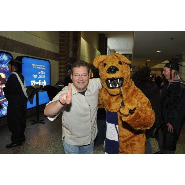 Penn State Graduation - Dad and the Lion