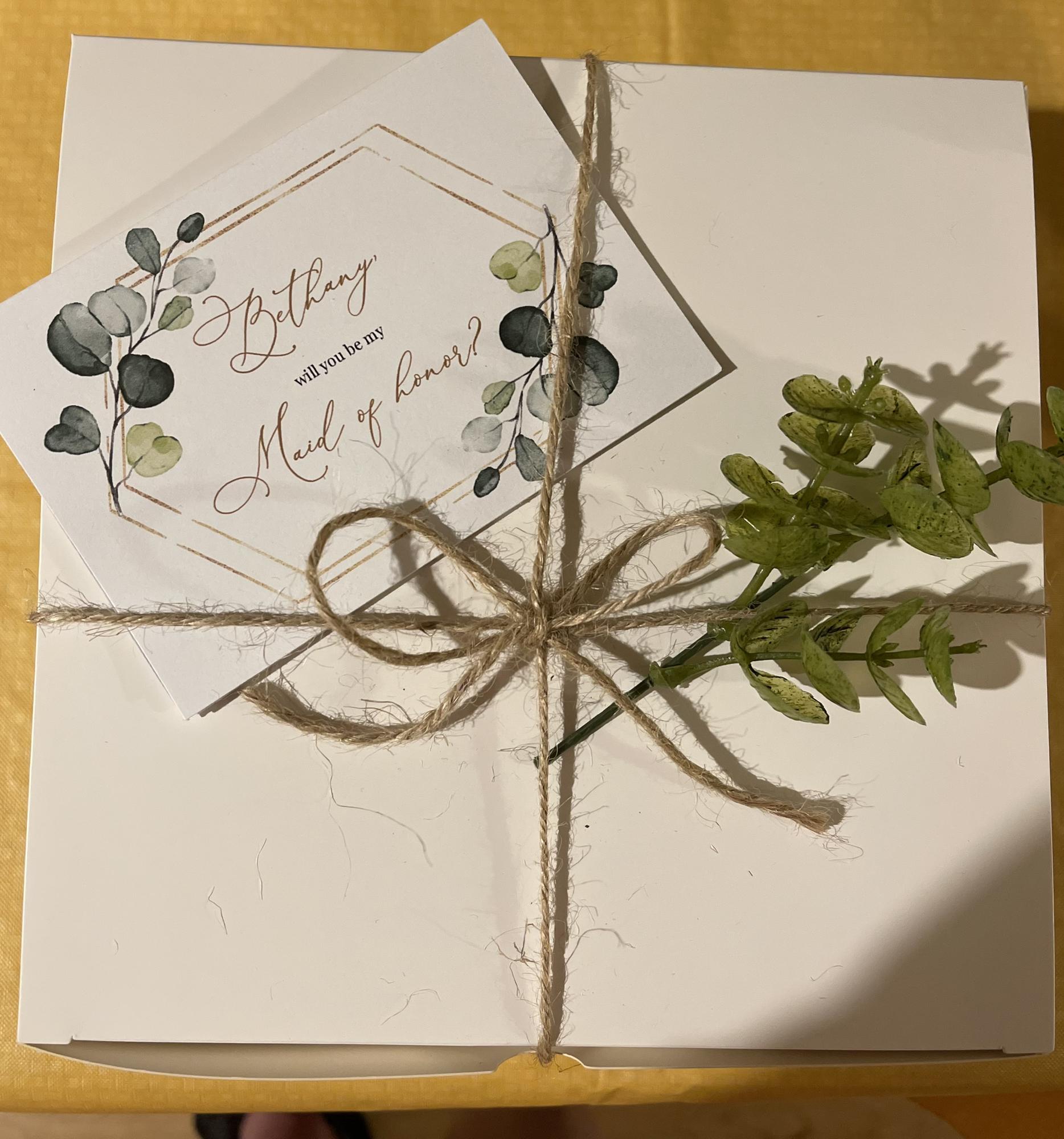 Bridesmaid proposal box for my maid of honor, Bethany