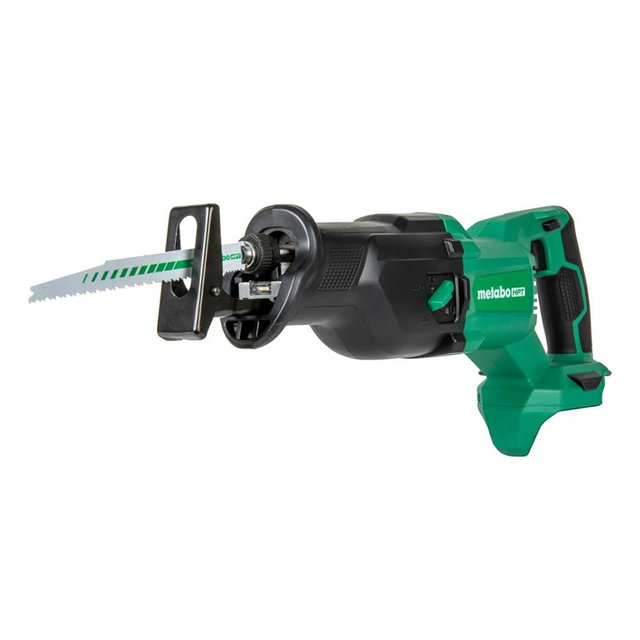 Metabo HPT 18V MultiVolt Cordless Reciprocating Saw, Orbital Cut Mode, 36% Less Vibration, 1-1/8" Stroke Length, 3,000 SPM, LED Light, Tool Body Only, CR18DBQ4