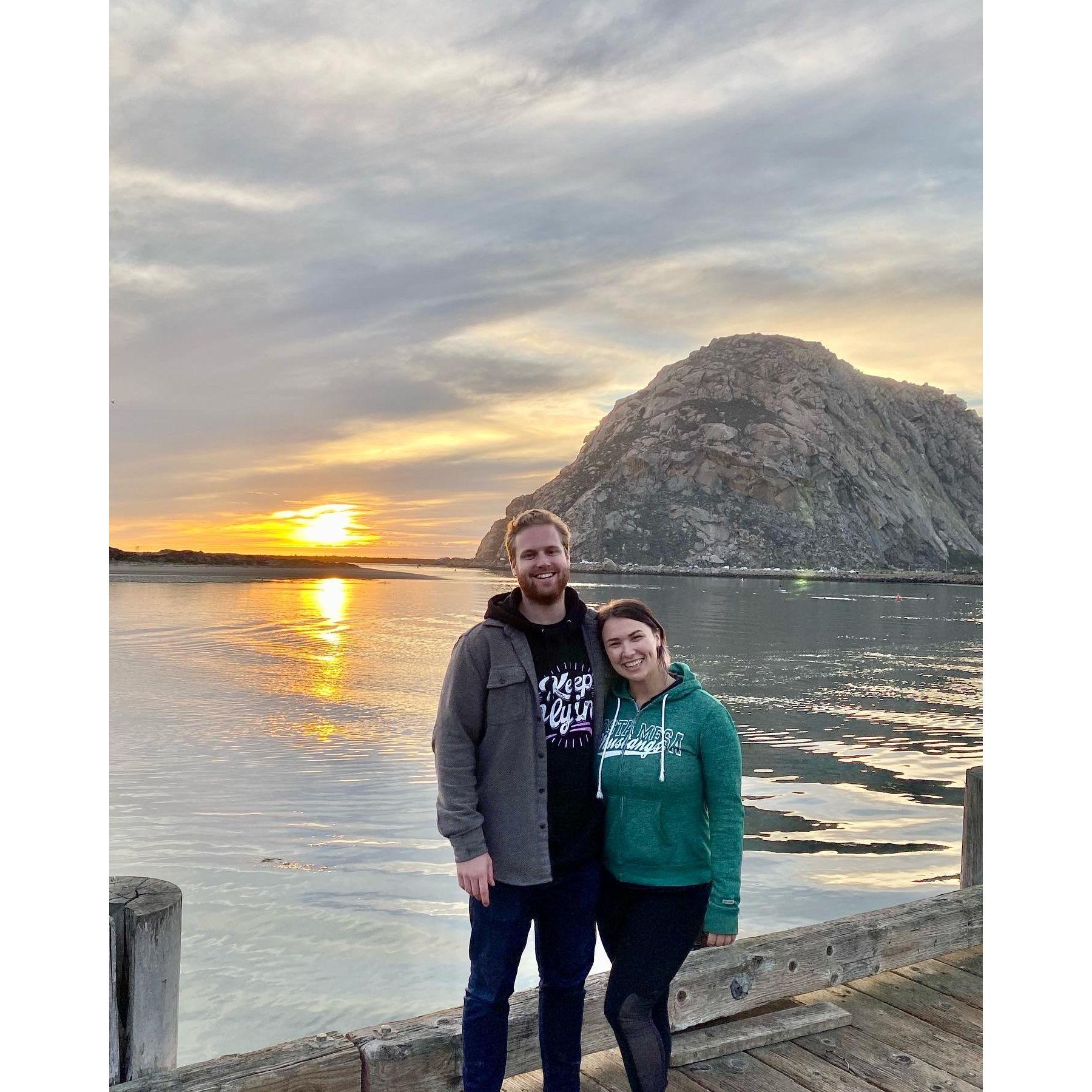 Visit home to California at Morro Rock