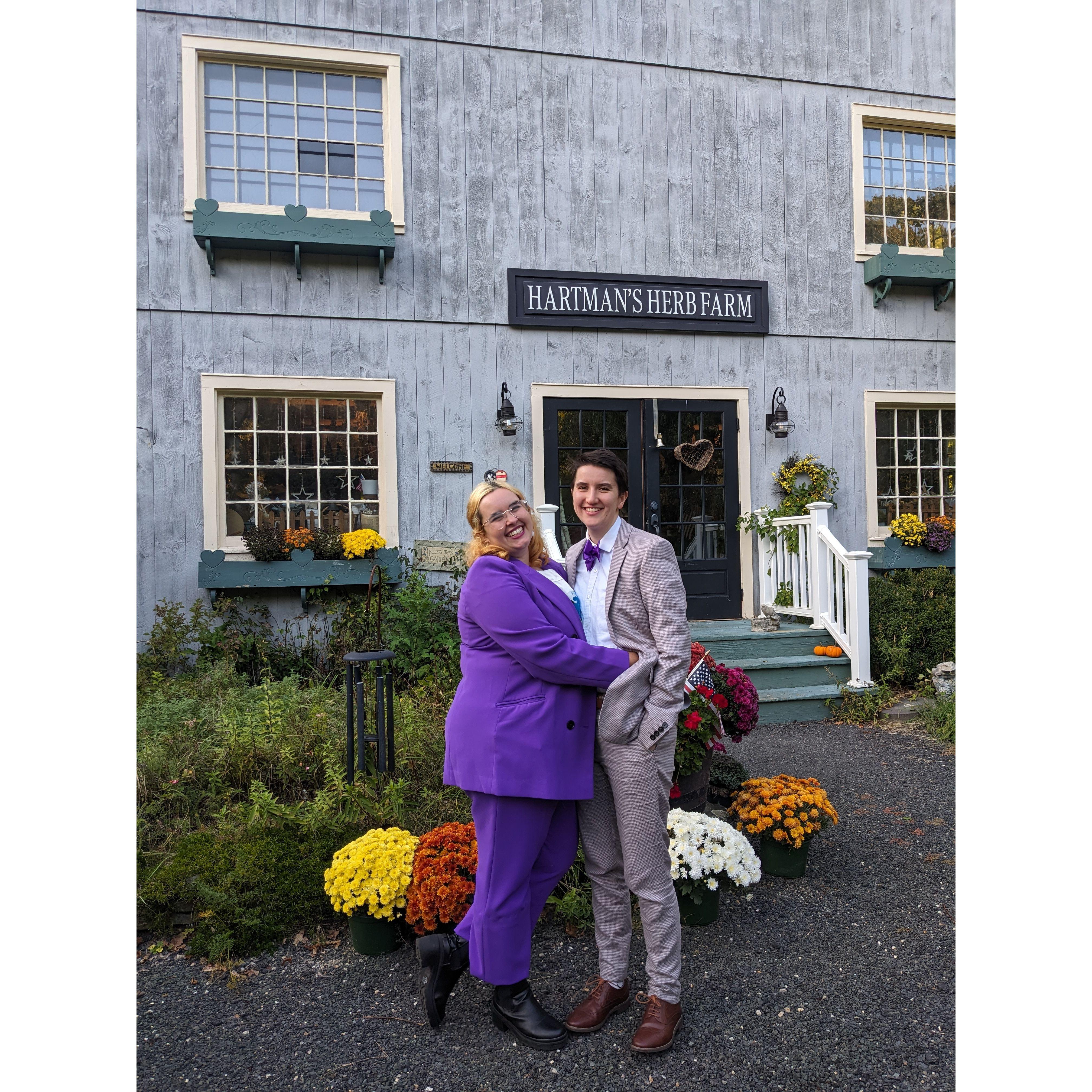 The Megans' wedding, fall 2023