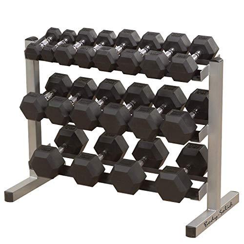 Body-Solid Three-Tier Horizontal Dumbbell Rack (GDR363)
