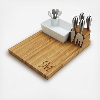 Monogrammed Buxton Cutting Board & Tool Set