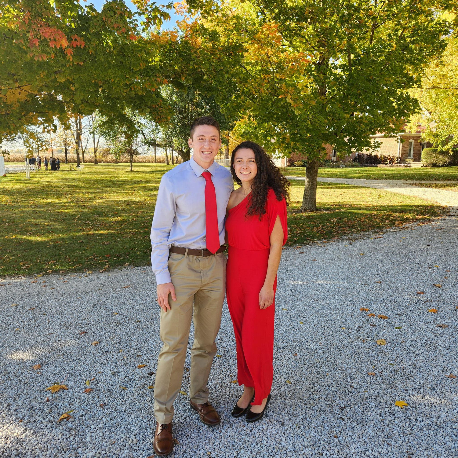 Our first date at a wedding!