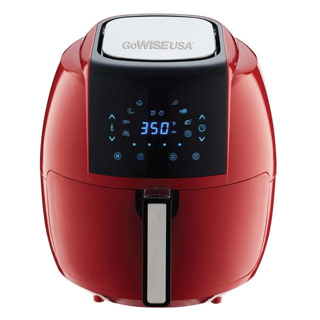 GoWISE USA® 5.8 qt. Air Fryer with 6-Piece Accessory Set in Red