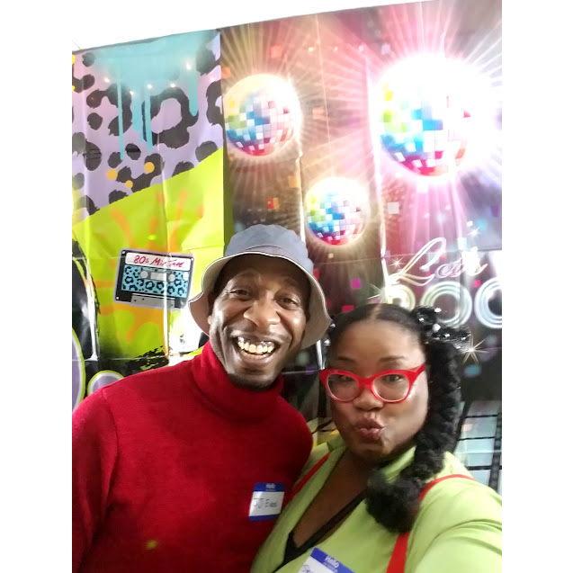 "Dynamite!" Derrick was is full character this evening as JJ Evans!