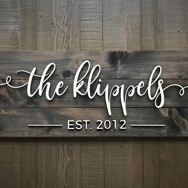 Pallet Sign / Last Name Sign / Custom Wood Sign / Established Sign / Personalized Wedding gift / Wedding Sign / 3D Sign / Family Name Sign