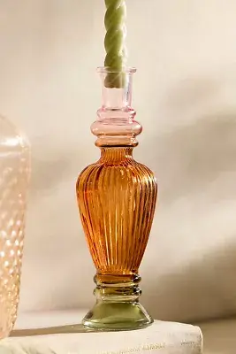 Pressed Glass Taper Holder