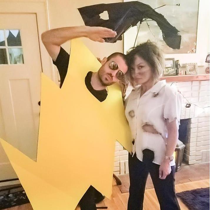 Halloween tradition to hand make our costumes together - "Struck by Lightning." 
Little Rock, Arkansas - October 2016