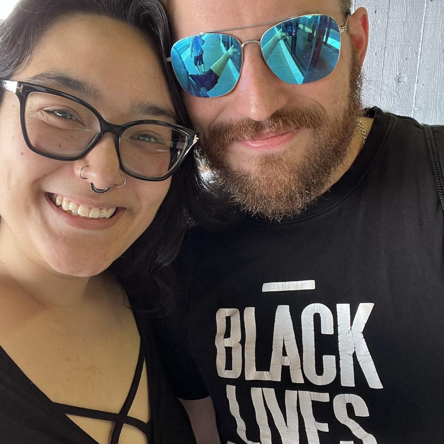 Whale Watching in Boston July 2022 - Our first selfie together!