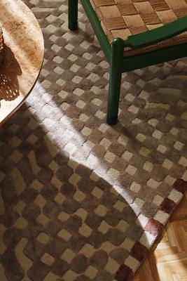 Julia Hand Tufted Wool Blend Checkered Rug