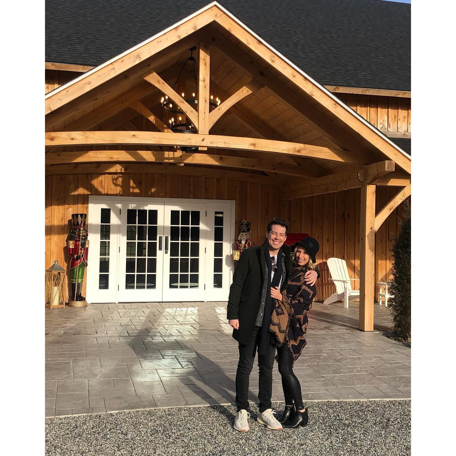 Visiting our wedding venue in Saugerties, New York
