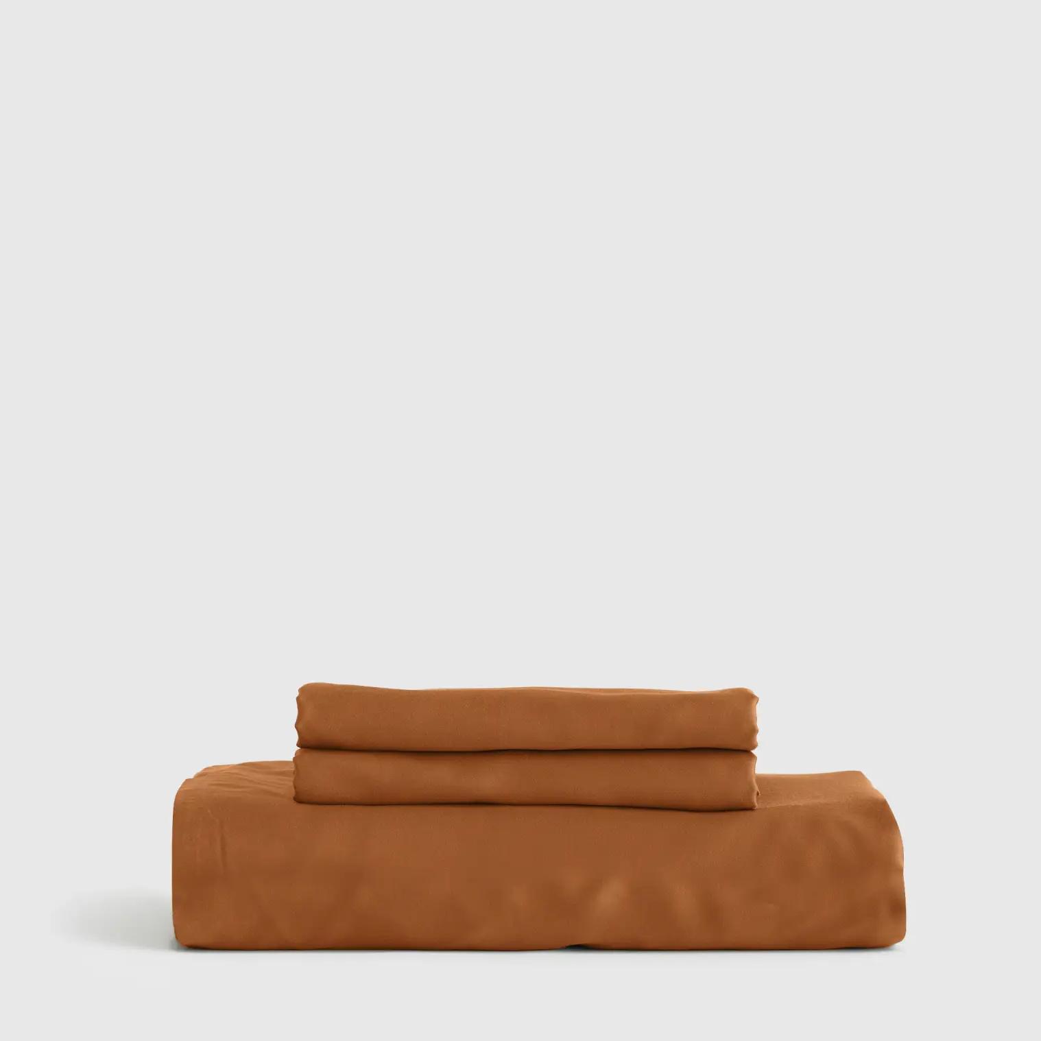 Bamboo Fitted Sheet Set (terra cotta)