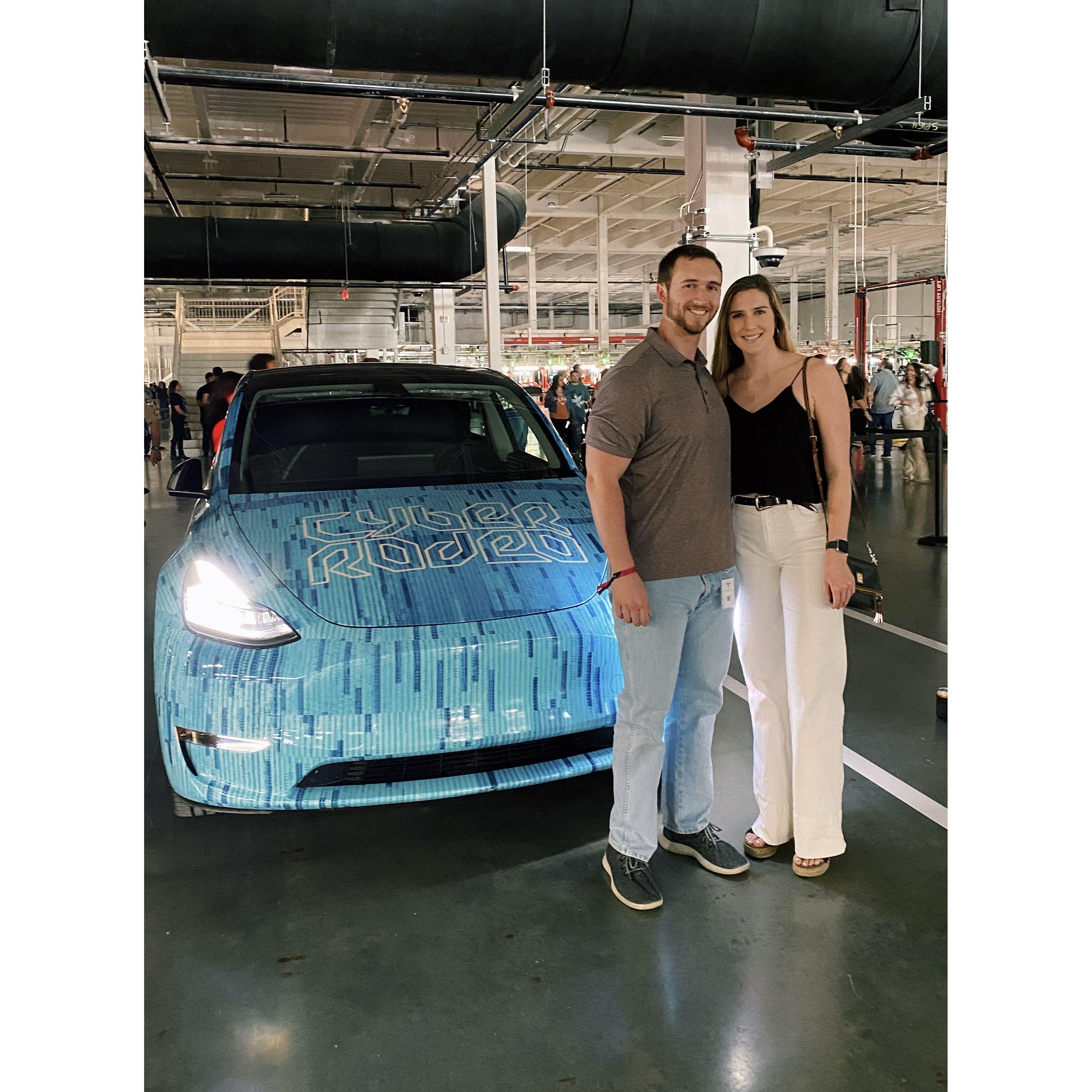March 2022: Greg lands a job at Tesla and moves to Austin! No more long distance!
