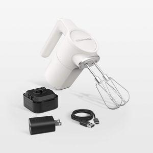 KitchenAid Go Cordless Hand Mixer with Battery | Porcelain