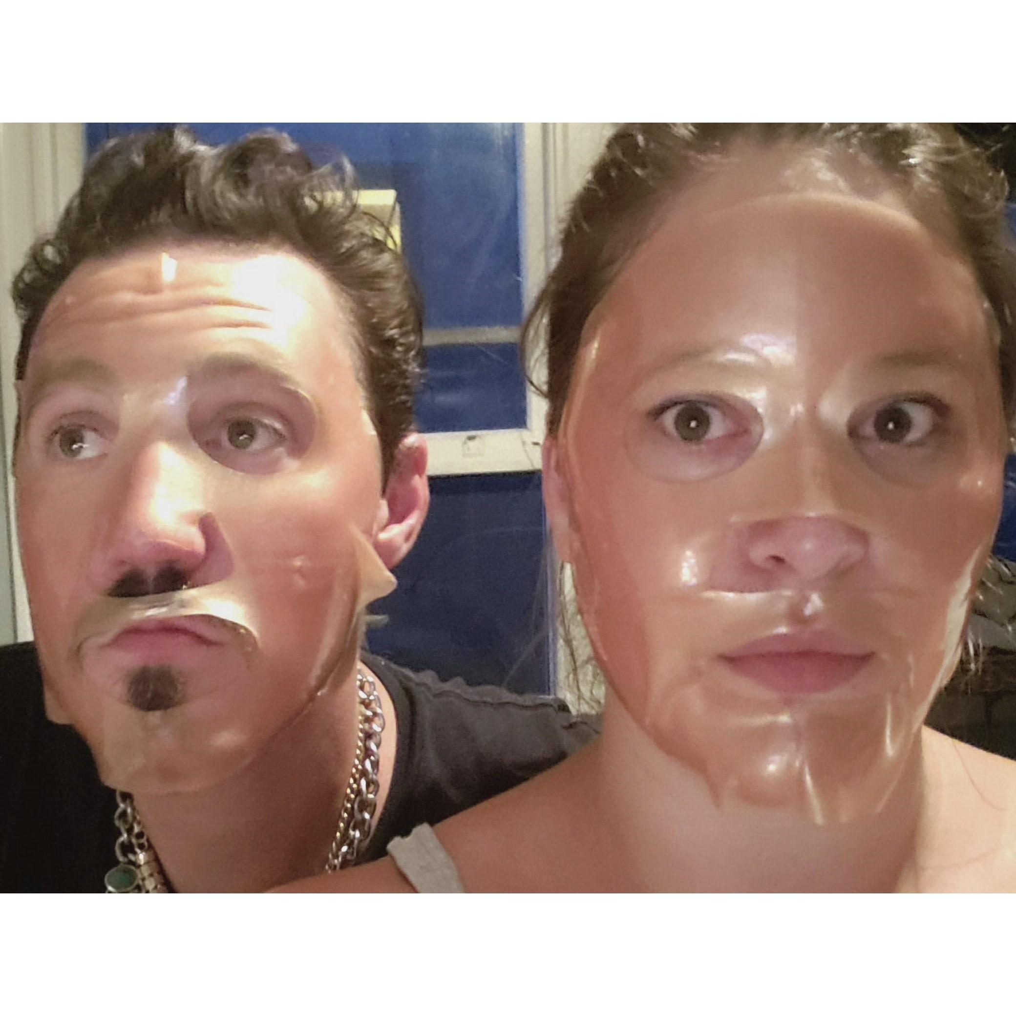 Matty insisted that we work on our glow!