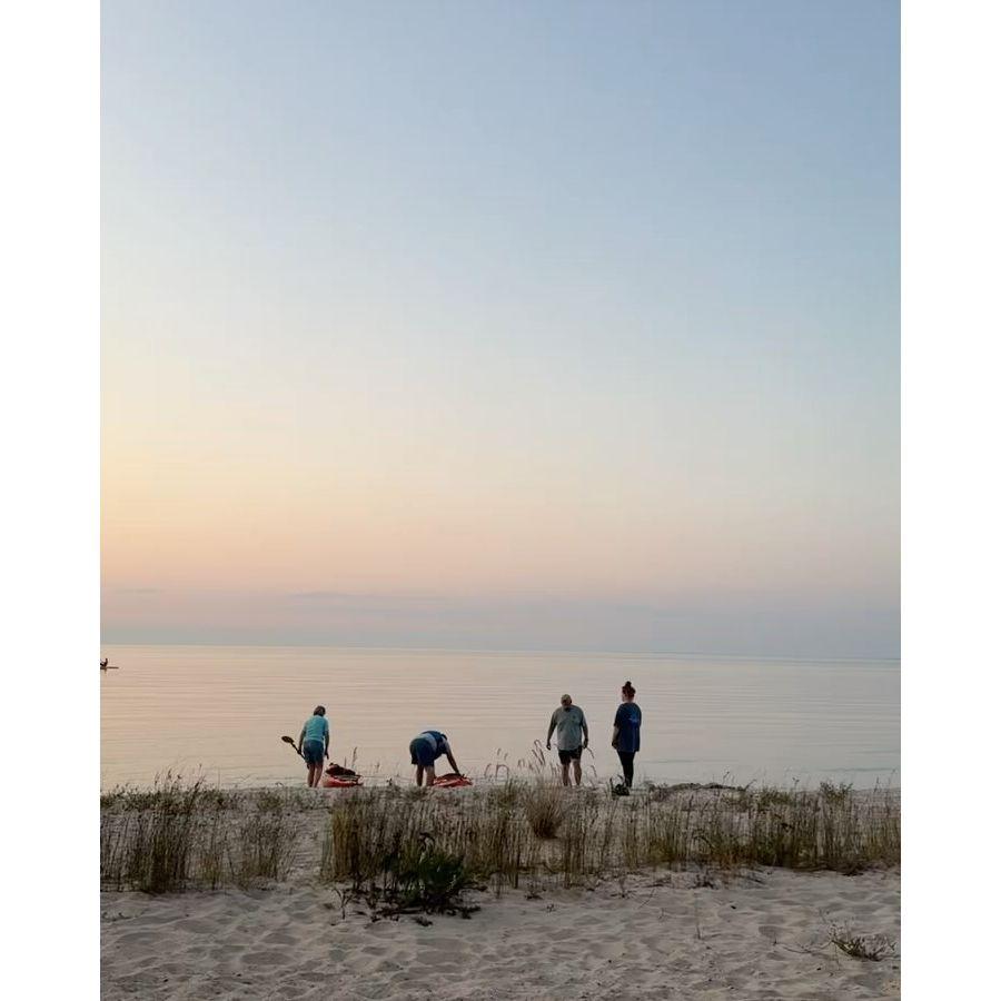 Enjoying sunsets with the family