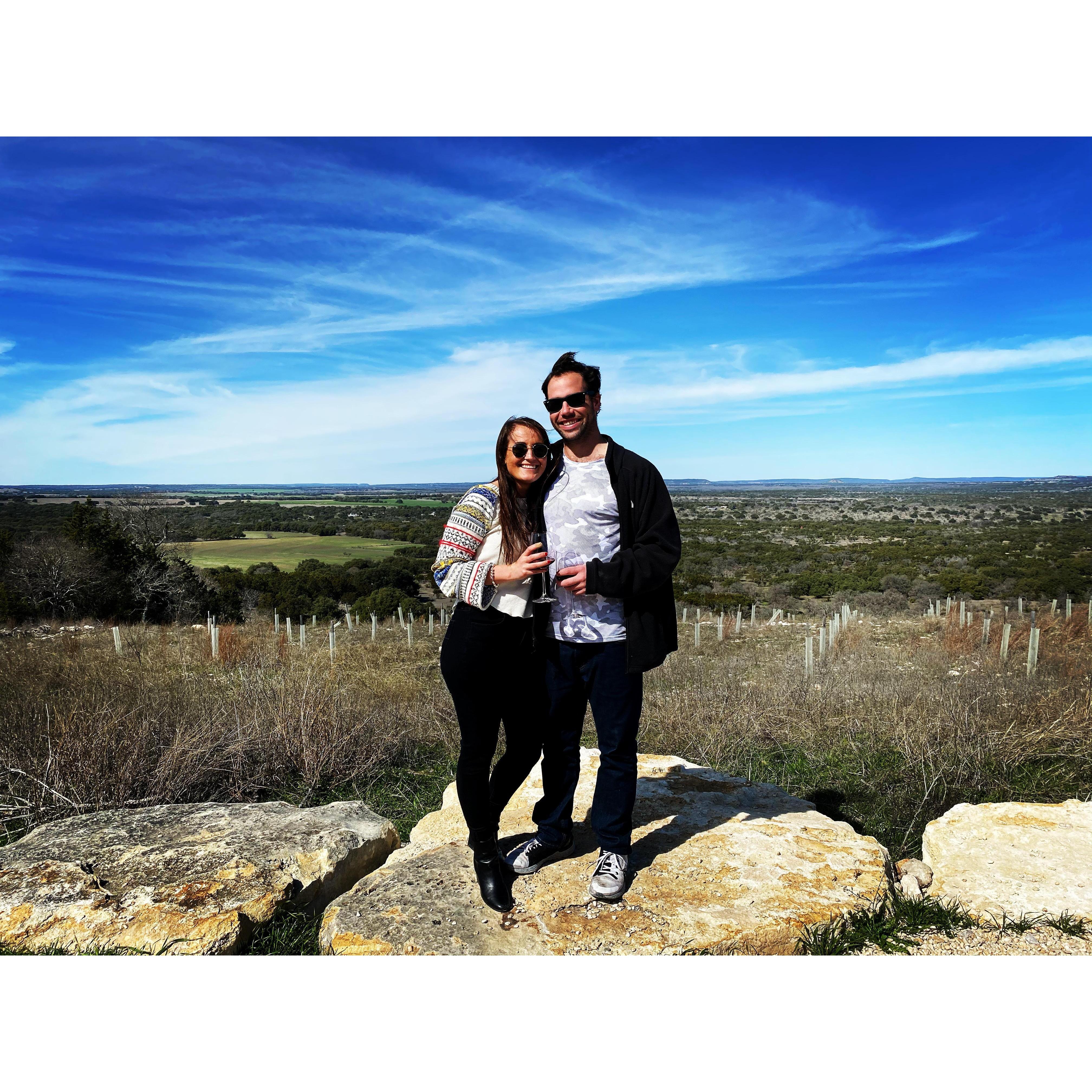 Wine tasting in Fredericksburg, TX
