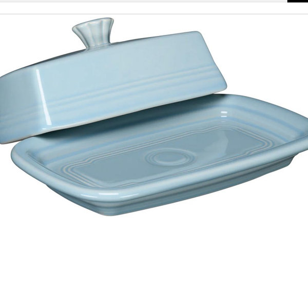 Extra Large Covered Butter Dish 8 1/8 Inch x 5 1/8 Inch