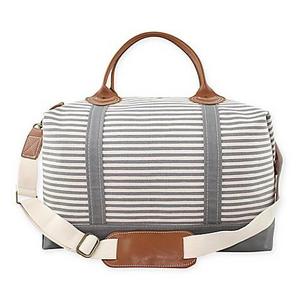 CB Station Color Weekender Bag in Grey Stripe