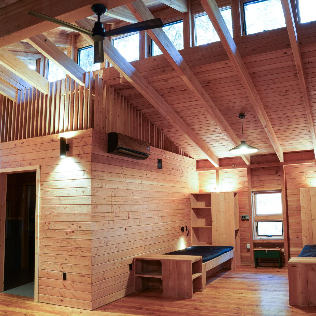 Inside of the Sherwood cabins