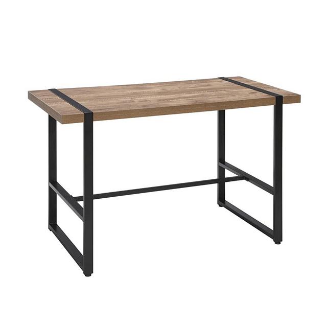 OFM Core Collection Modern 48" Metal O-Frame Computer Desk, in Knotty Oak