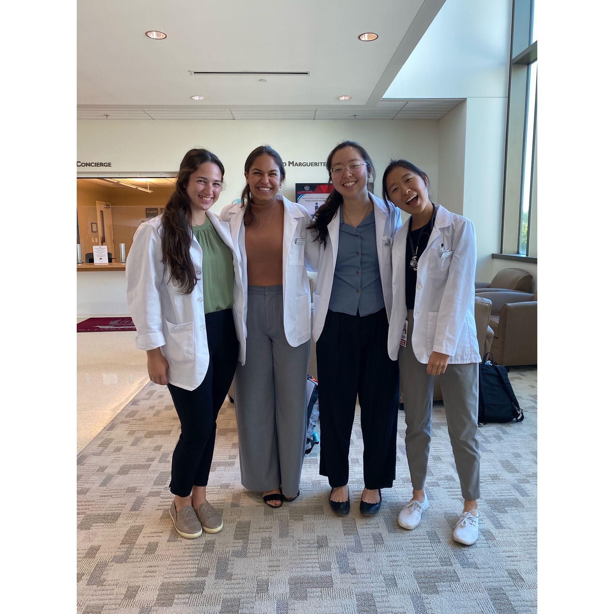 Joelle and her second year medical school classmates