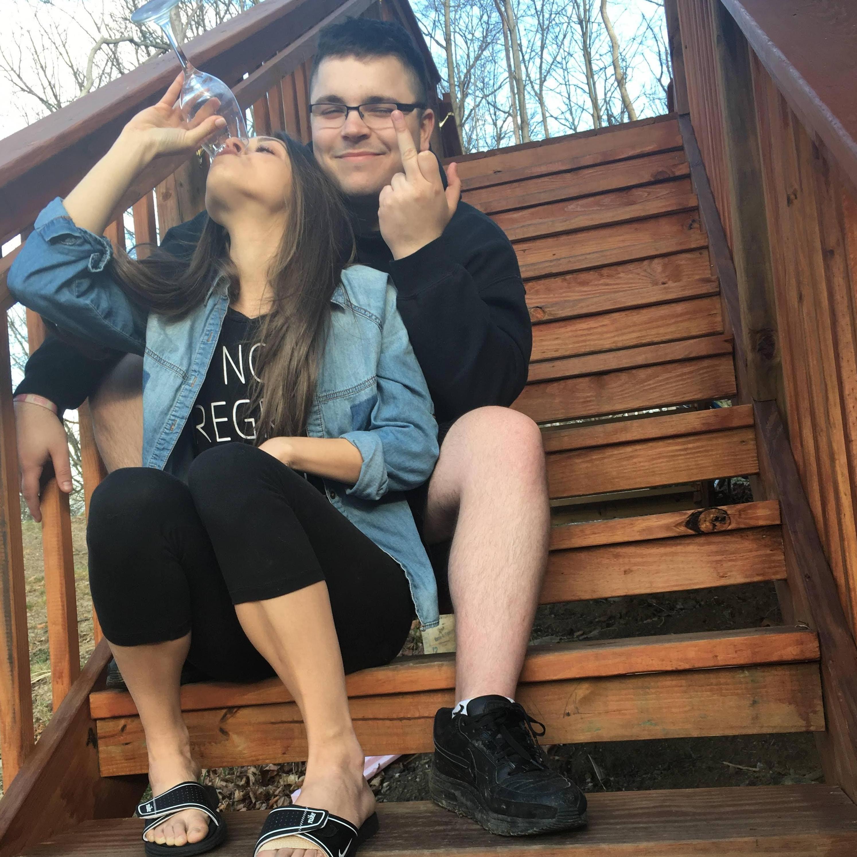 Senior year 2016, right after Jenna's New Paltz Grad School interview