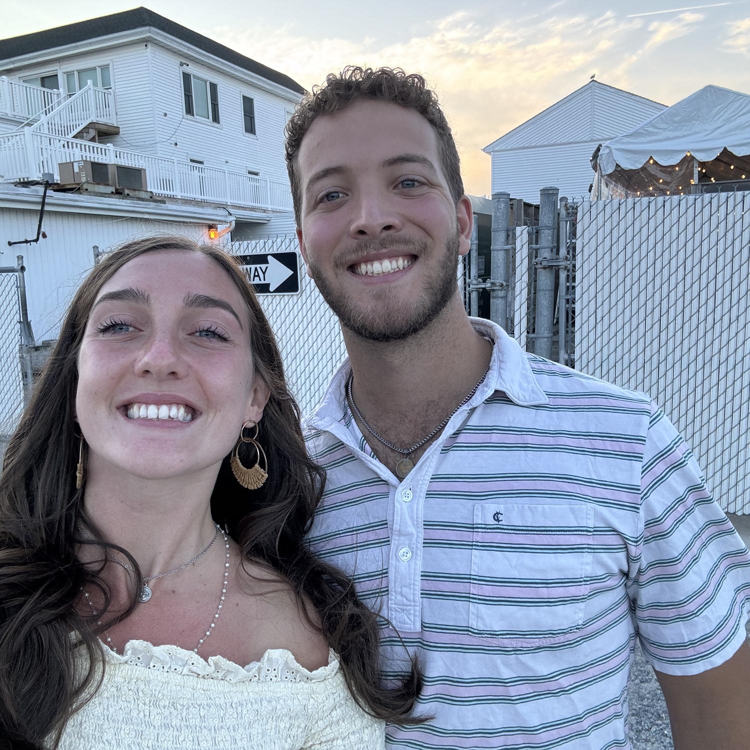 right before dinner with friends in Ocean City, New Jersey :)